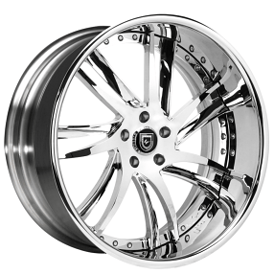 21" Staggered Lexani Forged Wheels LF-736 Profile Chrome Rims