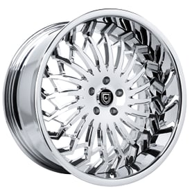 22" Staggered Lexani Forged Wheels LF-743 Spartacus Chrome Rims