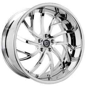 21" Staggered Lexani Forged Wheels LF-745 Calypso Chrome Rims