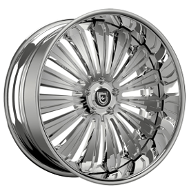 20" Lexani Forged Wheels LF-757 Crypto Full Chrome Rims