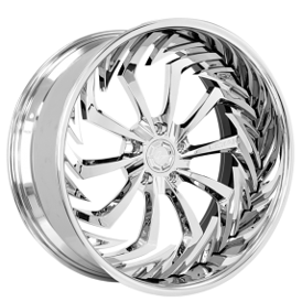 19" Staggered Lexani Forged Wheels LF-777 Jagg Full Chrome Rims
