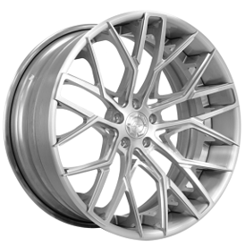 19" Lexani Forged Wheels LZ-786 Phoenix Brushed Silver Face and Lip Rims