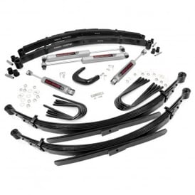 4" Rough Country Suspension Lift Kit | 52 IN Rear Springs (Chevy/GMC C20/K20 | C25/K25 1977-1987)