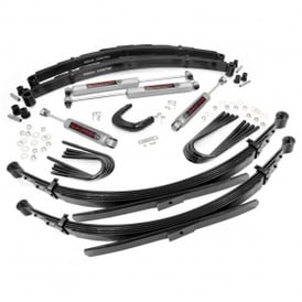 4" Rough Country Suspension Lift Kit | 56 IN Rear Springs (Chevy/GMC C20/K20 | C25/K25 1977-1987)