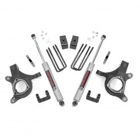 5" Rough Country Suspension Lift Kit (Chevy/GMC 1500 2WD with 6-Lug Wheels 2007-2013)