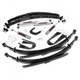 4" Rough Country Suspension Lift Kit | 52 IN Rear Springs (Chevy/GMC C20/K20 | C25/K25 1988-1991)