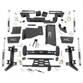 6" Rough Country Suspension Lift Kit (Chevy/GMC K2500/K2500 with 8-Lug Wheels 1988-2000)