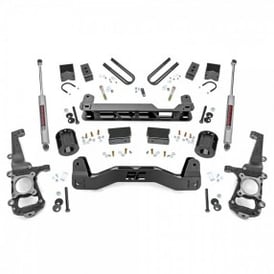 4" Rough Country Suspension Lift Kit (Ford F-150 2WD 2021-2026)