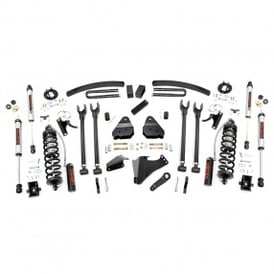 6" Rough Country Suspension Coilover Conversion Lift Kit | 4-Link (Ford Super Duty 2005-2007)