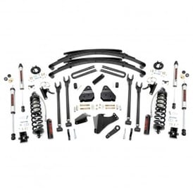 6" Rough Country Suspension Coilover Conversion Lift Kit | 4-Link | Rear Springs (Ford Super Duty 2005-2007)
