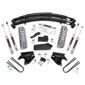 4" Rough Country Suspension Lift Kit | Rear Springs (Ford Bronco 4WD 1980-1996)