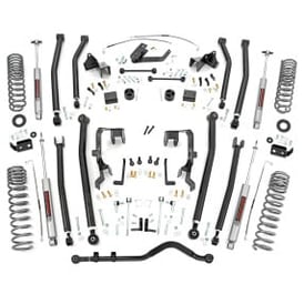 4" Rough Country Suspension Lift Kit | Long Arm (Jeep Wrangler JK 2WD/4WD 2007-2017)