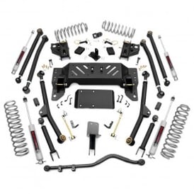 4" Rough Country Suspension Lift Kit | Long Arm (Jeep Grand Cherokee ZJ 4WD 1993-1998)