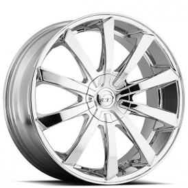 22x8.5" VCT Wheels V48 Chrome Rims 