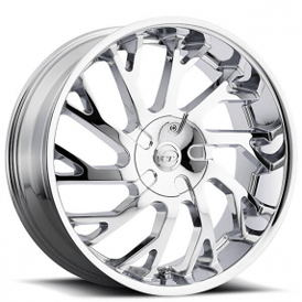 22" VCT Wheels V77 Chrome Huge Size Lip Rims 