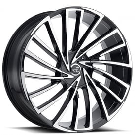 22" VCT Wheels V79 Black Machined Rims 