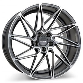 20x9" Ace Alloy D716 Driven Matte Mica Grey with Machined Face True Directional Wheels (Blank)