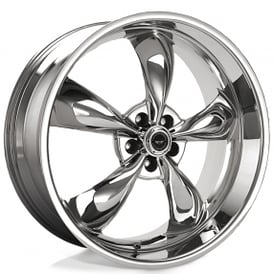 17" Staggered American Racing Wheels Modern AR605 Torq Thrust M Chrome Rims