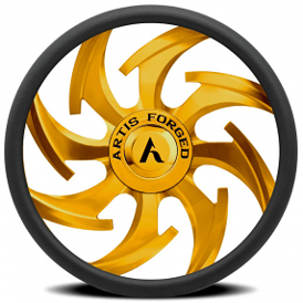 Artis Forged Custom Steering Wheel Dagger Gold