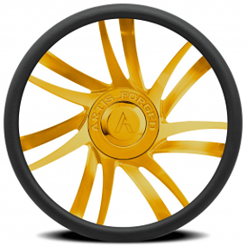 Artis Forged Custom Steering Wheel Profile Gold