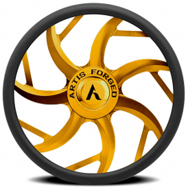 Artis Forged Custom Steering Wheel Sin City Gold