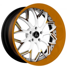19" Artis Forged Wheels Radon Custom 2-Tone Face with Color Matching Lip and Hardware Rims