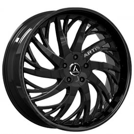 26" Artis Wheels Decatur Gloss Black Rims 