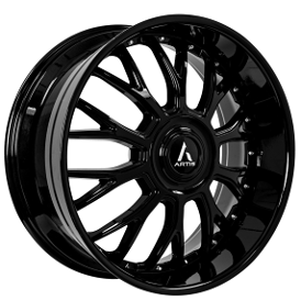 24" Artis Wheels Grind-XL Full Gloss Black Rims