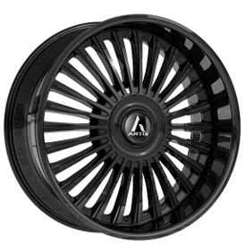 22" Artis Wheels Havana-XL Gloss Black Rims 