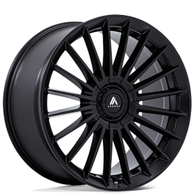 22" Staggered Asanti Wheels AB048 Viceroy Matte Black Rims