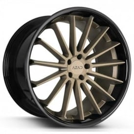 22" Azad Wheels AZ24 Bronze with Black Lip Rims