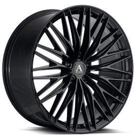 24" Azad Wheels AZFF03 Black Rims 