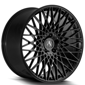 22" Azad Wheels AZFF04 Black Rims