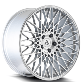 20" Azad Wheels AZFF04 Brushed Silver Rims