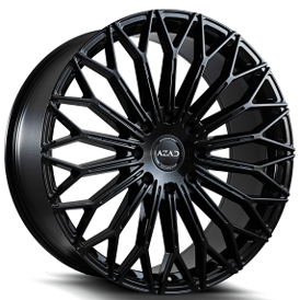 22" Azad Wheels AZT01 Gloss Black Rims
