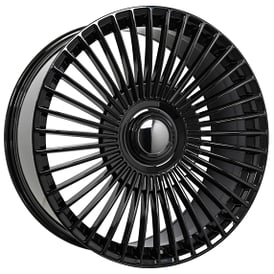 26" Azad Wheels SLNG1 Gloss Black Rims