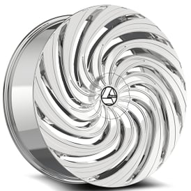 24" Azara Wheels AZA-535 Nano Chrome Rims