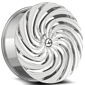 22x8.5" Azara Wheels AZA-535 Nano Chrome Rims