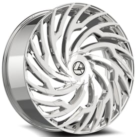 24" Azara Wheels AZA-536 Nano Chrome Rims