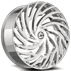 22" Azara Wheels AZA-536 Nano Chrome Rims