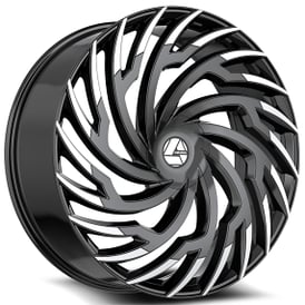 18" Azara Wheels AZA-536 Gloss Black Machined Rims