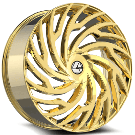 22" Azara Wheels AZA-536 Nano Gold Rims