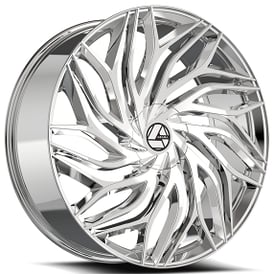 18" Azara Wheels AZA-537 Nano Chrome Rims