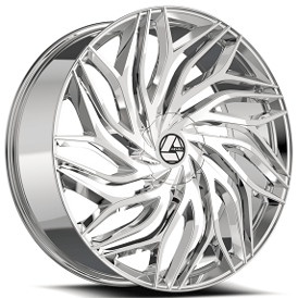 20" Azara Wheels AZA-537 Nano Chrome Rims