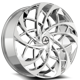 20" Azara Wheels AZA-540 Nano Chrome Rims
