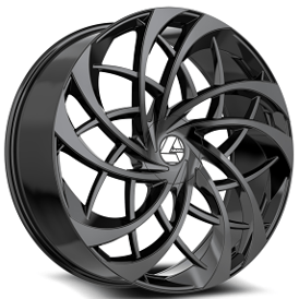 22" Azara Wheels AZA-540 Gloss Black Rims