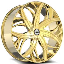 18" Azara Wheels AZA-541 Nano Gold Rims