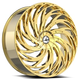 24" Azara Wheels AZA-531 Nano Gold Rims