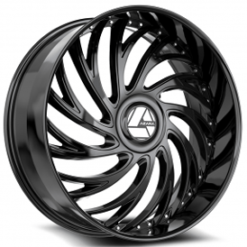 26" Azara Wheels AZX-101 Gloss Black Rims