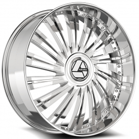 28" Azara Wheels AZX-102 Chrome Rims
